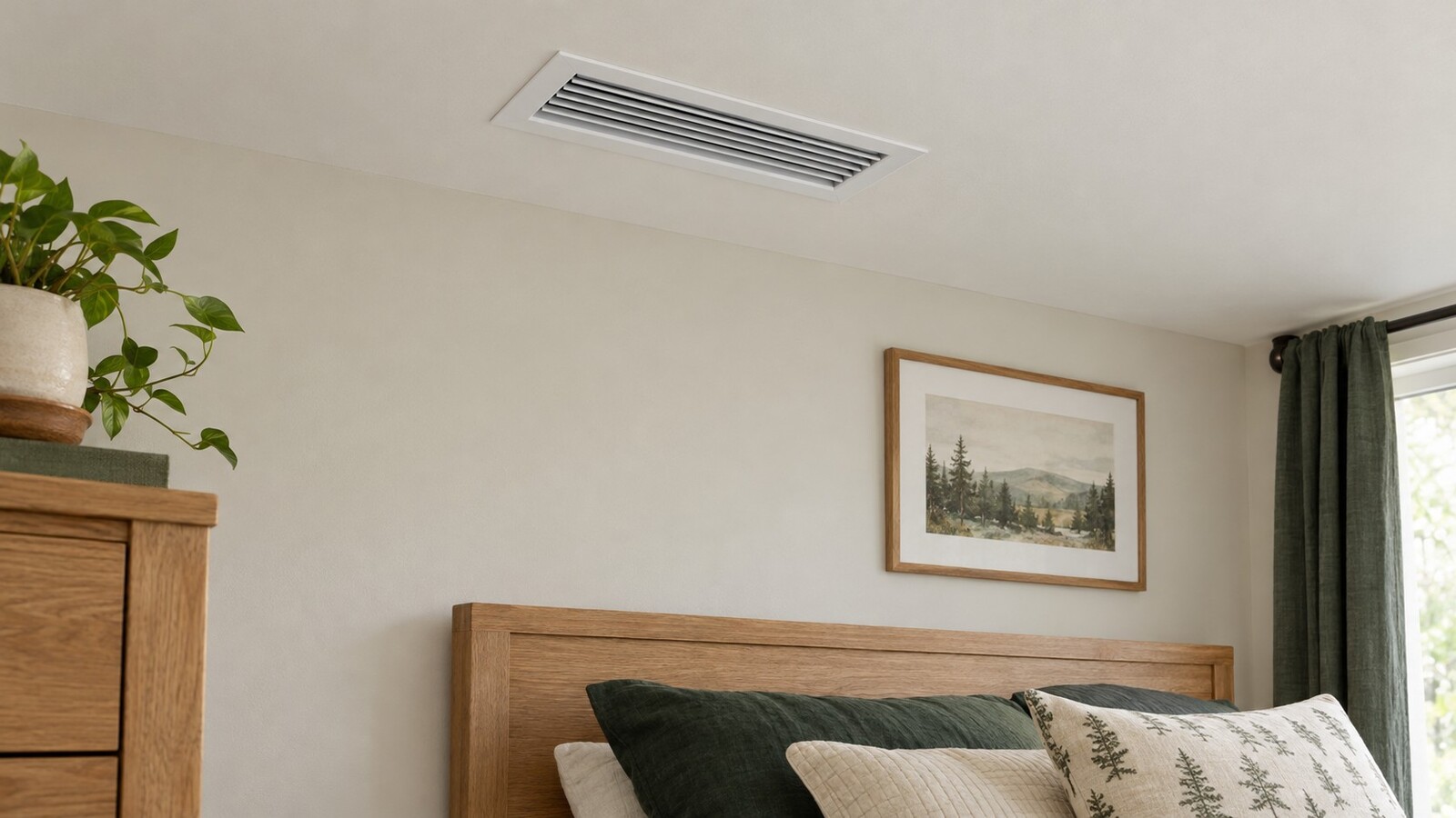 Illustration of a clean indoor air vent